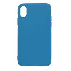 Θήκη σιλικόνης TPU Ultra Slim 0.3mm soft mat για iPhone X/Xs - γαλάζιο