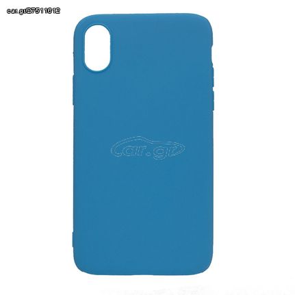 Θήκη σιλικόνης TPU Ultra Slim 0.3mm soft mat για iPhone X/Xs - γαλάζιο