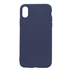 Θήκη σιλικόνης TPU Ultra Slim 0.3mm soft mat για iPhone X/Xs - σκούρο μπλε