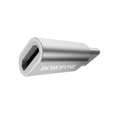 Αντάπτορας Borofone BV4 Micro Usb σε Type-C - ασημί-thumb-2