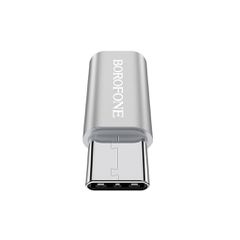 Αντάπτορας Borofone BV4 Micro Usb σε Type-C - ασημί