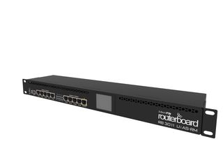MikroTik RB3011UiAS-RM, 2x1.4GHz, 1GB, 10xGigabit, SFP, LCD, PoE out, USB 3.0, L5