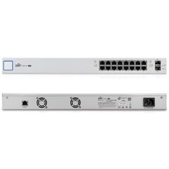 Ubiquiti UniFi Switch US-16-150W, 16xGigabit, 2xSFP, POE+ IEEE 802.3at/af and 24v Passive PoE, 150W