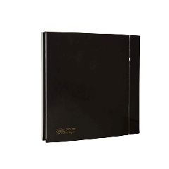 Εξαεριστήρας SILENT DESIGN 8W S 100 CZ Φ99 μαύρο χρώμα με αντικραδασμική τεχνολογία και χαμηλή στάθμη θορύβου