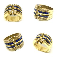 Δαχτυλιδια 18k με Ζαφειρια-thumb-1