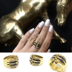 Δαχτυλιδια 18k με Ζαφειρια-thumb-2