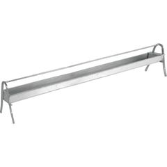 Αυτόματη Ομαδική Γαλβανιζέ Μεταλλική Ποτίστρα για Αμνοερίφια Copele Υψηλής Πίεσης με Πόδια, Διαστάσεων:150x25xh15cm