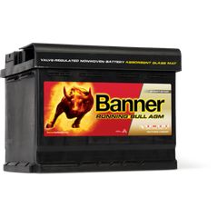 Banner Running Bull 56001 12V 60Ah (C20) - 640CCA εκκίνησης-Μπαταρία τεχνολογίας AGM