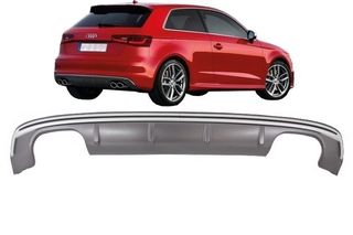 ΠΙΣΩ ΣΠΟΙΛΕΡ AUDI A3 8V Hatchback Sportback (2012-2015) Rear Bumper Valance Diffuser S3 Design