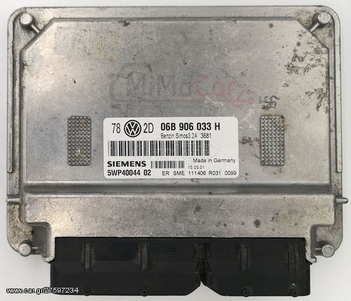 ECU VOLKSWAGEN PASSAT 2.0 AZM 5WP40044 02 - 06B906033H - 06B 906 033 H