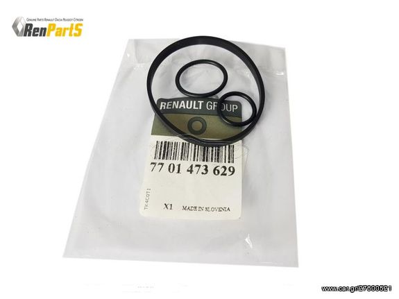 ΣΕΤ ΛΑΣΤΙΧΑ ΦΙΛΤΡΟΥ ΛΑΔΙΟΥ O-RING OIL FILTER RENAULT 1.5 DCI K9K 702 ΓΝΗΣΙΟ ΑΝΤΑΛΛΑΚΤΙΚΟ