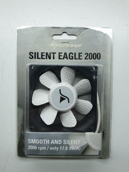 Ανεμιστηράκι Sharkoon Silent Eagle 2000 80x80x20mm για tower - case υπολογιστή και δώρο 2 ακόμη 80x80x25mm