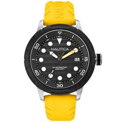 Ρολόι ανδρικό Nautica NMX 601 A16634G με Rubber και μαύρο καντράν