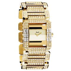 Ρολόι γυναικείο D+G Royal Ladies Crystal DW0220 με μπρασελέ και σαμπανιζέ καντράν