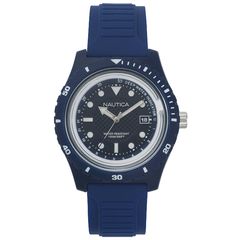 Ρολόι ανδρικό Nautica Ibiza Collection NAPIBZ005 με rubber και μπλε σκούρο καντράν