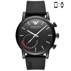 Ρολόι ανδρικό Emporio Armani Hybrid Smartwatch ART3010 με Rubber και μαύρο καντράν