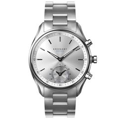 Ρολόι γυναικείο Kronaby Sekel Smartwatch A1000-0715 με μπρασελέ και ασημί καντράν