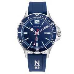 Ρολόι ανδρικό Nautica N83 Accra Beach NAPABS907 με Rubber και μπλε καντράν