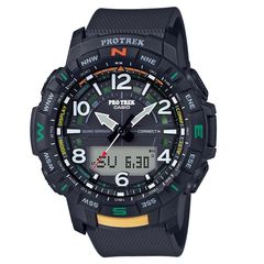 Ρολόι ανδρικό Casio Protrek PRT-B50-1ER με Rubber και αναλογικό ψηφιακό καντράν