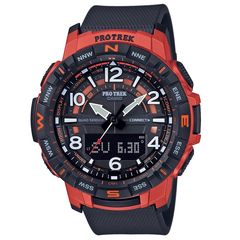 Ρολόι ανδρικό Casio Protrek PRT-B50-4ER με Rubber και αναλογικό ψηφιακό καντράν