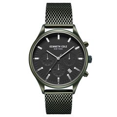 Ρολόι ανδρικό Kenneth Cole Chronograph KC50782004 με μπρασελέ και γκρι καντράν