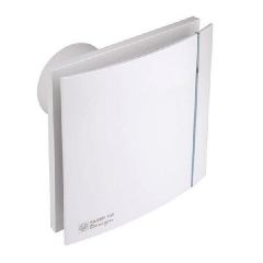 Εξαεριστήρας μπάνιου 8W SILENT 100 CHZ DESIGN-3C Φ100 με τάμπερ αντεπιστροφής φωτεινή ένδειξη λειτουργίας και υγροστάτη 60-90% RH
