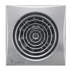 Εξαεριστήρας λουτρού SILENT 300 CZ ασημί χρώμα 29W Φ150 με χαμηλή στάθμη θορύβου και θερμικό προστασίας