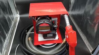 ΚΙΤ ΑΝΤΛΙΑ ΠΕΤΡΕΛΑΙΟΥ 0,5HP 220V ΣΕ ΒΑΣΗ ΜΕ  ΗΛΕΚΤΡΟΝΙΚΟ ΜΕΤΡΗΤΗ ΜΑΝΙΚΑ ΚΑΙ ΛΑΣΤΙΧΟ 4M-thumb-2