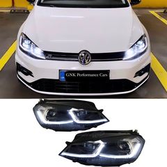 ΦΑΝΑΡΙΑ ΕΜΠΡΟΣ VW Golf 7.5 VII Facelift (2017-up)  with Sequential Dynamic  Turning Lights