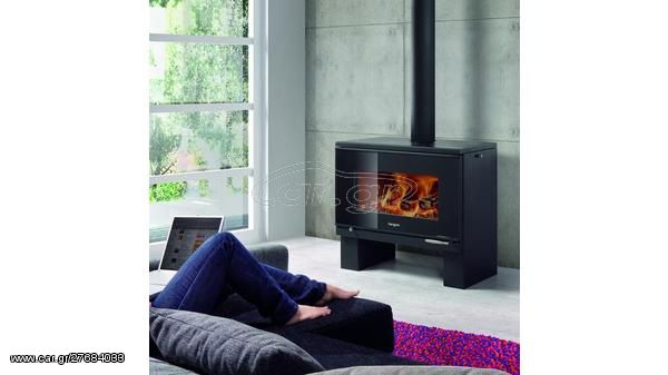 Σόμπα αέρα ξύλου HERGOM FRAMA L 12,5KW