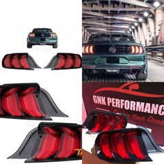 ΦΑΝΑΡΙΑ ΠΙΣΩ Full Ford Mustang LED Taillights VI S550 (2015-2019) Red with Dynamic Sequential Turning Lights