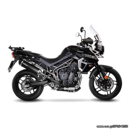 Leovince Εξάτμιση Τελικό Lv One Evo Black S.Steel/Carbon End Triumph Tiger 800 2018 - 2020