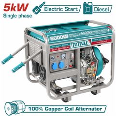 Γεννήτρια πετρελαίου TOTAL 4.500W 5.6KVA ( TP450001 )