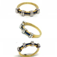 Δαχτυλιδι 18k με Ζαφειρια-thumb-17