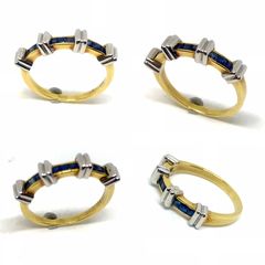 Δαχτυλιδι 18k με Ζαφειρια-thumb-18