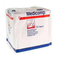 Medicomp μη αποστειρωμένη γάζα από μη υφασμένο υλικό 5x5cm 100 τεμ