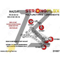 MAZDA RX8 STRONGFLEX ΣΙΝΕΜΠΛΟΚ ΠΟΛΥΟΥΡΕΘΑΝΗΣ Rear beam - front bush SPORT 101682A kb store-thumb-1