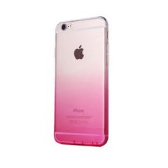 Θήκη σιλικόνης διάφανη για iPhone 6 ρόζ