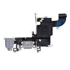 Καλωδιοταινία Flex φόρτισης/ ακουστικών για iPhone 6S μαύρο (Charging port dock/ Audio flex Connector)