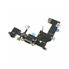 iPhone 5 Dock Connector Charging Port and Headphone Jack Flex φόρτισης/ ακουστικών μαύρο
