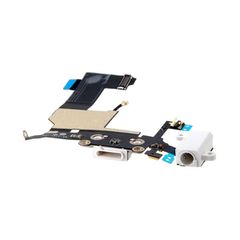 iPhone 5 Dock Connector Charging Port and Headphone Jack Flex φόρτισης/ ακουστικών Λευκό