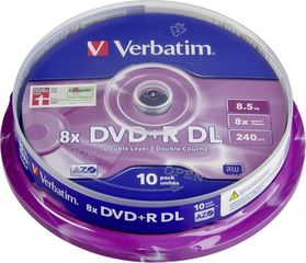 Verbatim DVD+R Double Layer 8,5GB matt silver