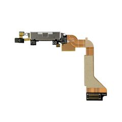 Iphone 4 Dock Charge Connector flex and Headphone Jack Black Καλωδιοταινία φόρτισης + Υποδοχή Ακουστικών