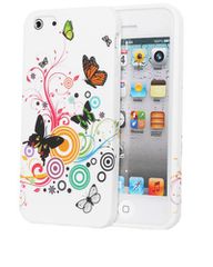 Θήκη σιλικόνης Six Butterfly για iPhone 4 /4S - 5 /5S