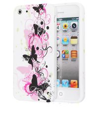 Θήκη σιλικόνης Black Butterfly για iPhone 4/4S - 5 /5S