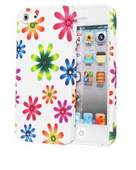 Θήκη σιλικόνης Colorful flower για iPhone 4 /4S