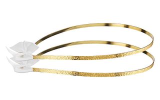 Στέφανα γάμου επίχρυσα από ασήμι 925 - Ioannis Collection - D207K