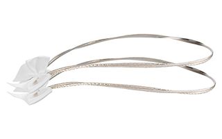 Στέφανα γάμου λευκά από ασήμι 925 - Ioannis Collection - D204L