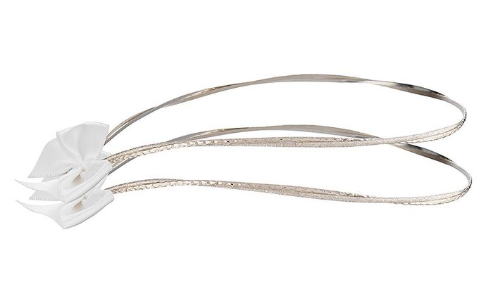 Στέφανα γάμου λευκά από ασήμι 925 - Ioannis Collection - D204L