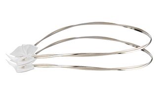 Στέφανα γάμου λευκά από ασήμι 925 - Ioannis Collection - D243L